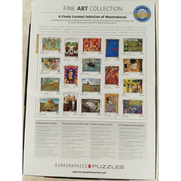 Son of Man 1000 Piece Jigsaw Puzzle Rene Magritte Fine Art by EuroGraphics - Picture 2 of 3